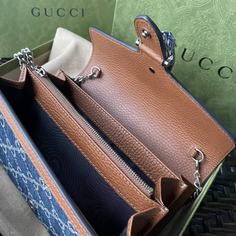 Gucci Dionysus Chain Wallet Shoulder Bag Replica Blue 401231