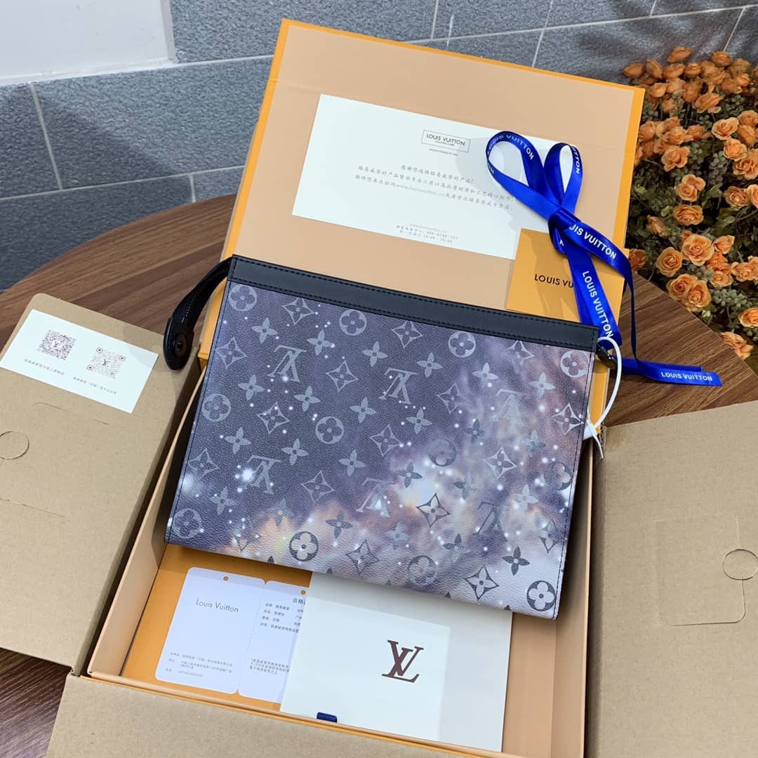 Louis Vuitton Monogram Galaxy Pochette Voyage MM M44448 Replica Clutch