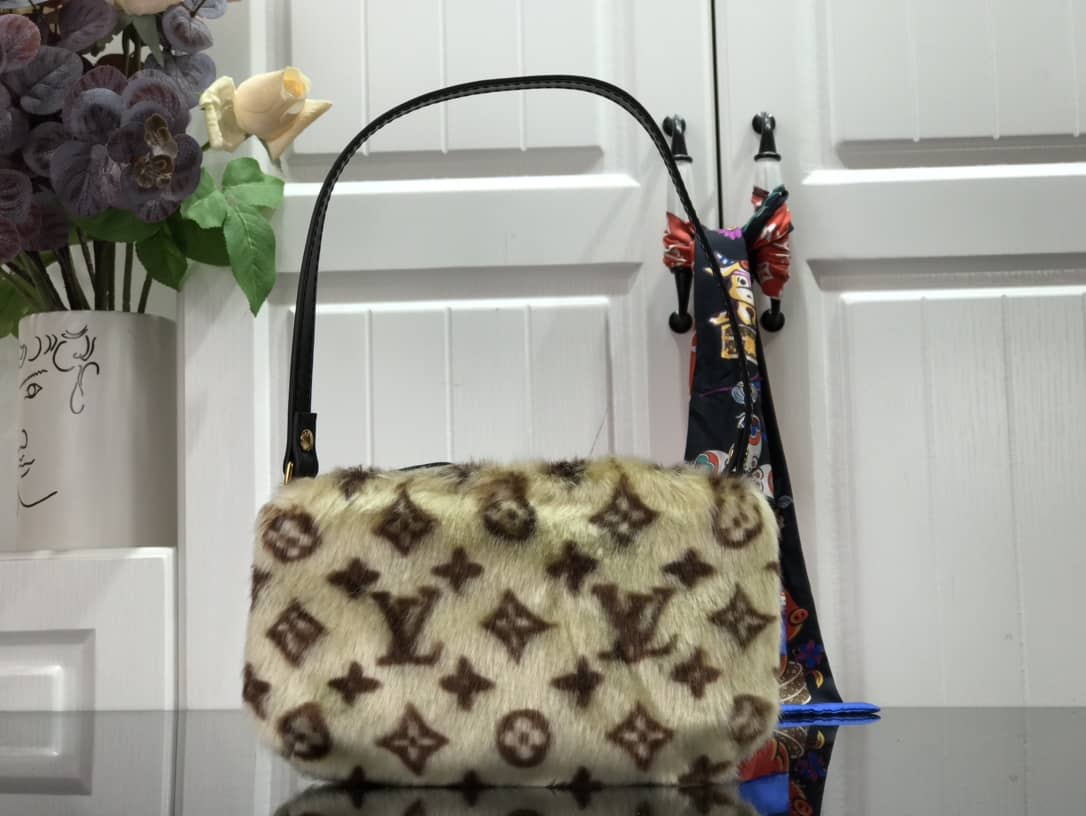 Louis Vuitton Mink Monogram Vision Milla PM Pochette