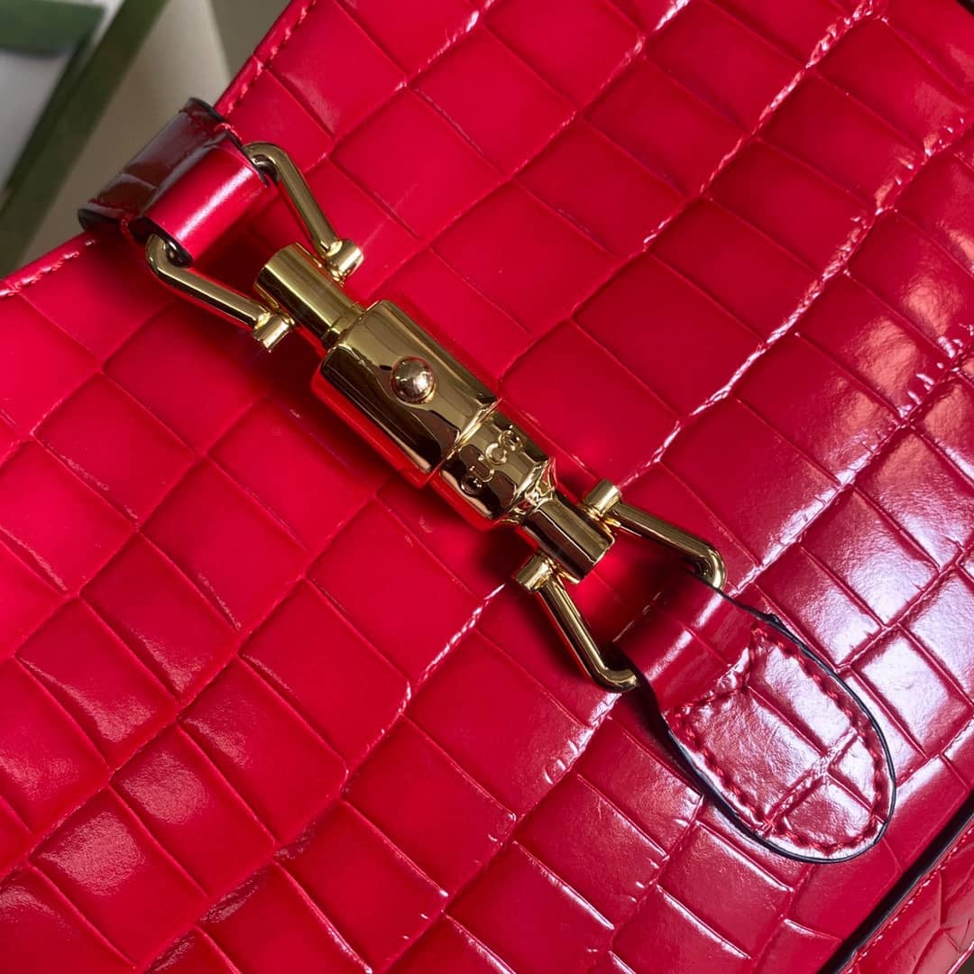Gucci GG Jackie 1961 Small Hobo Shoulder Bag Replica Red 636709