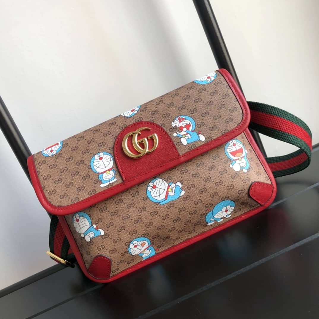 Gucci Doraemon Small Belt Bag Replica Red 647817
