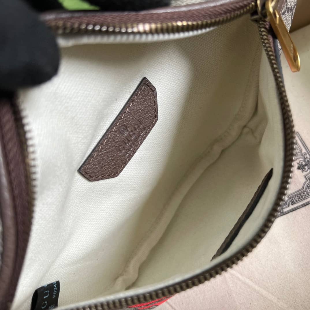 Gucci Supreme Canvas Tiger GG Belt Bag Beige Ebony 675181 Replica