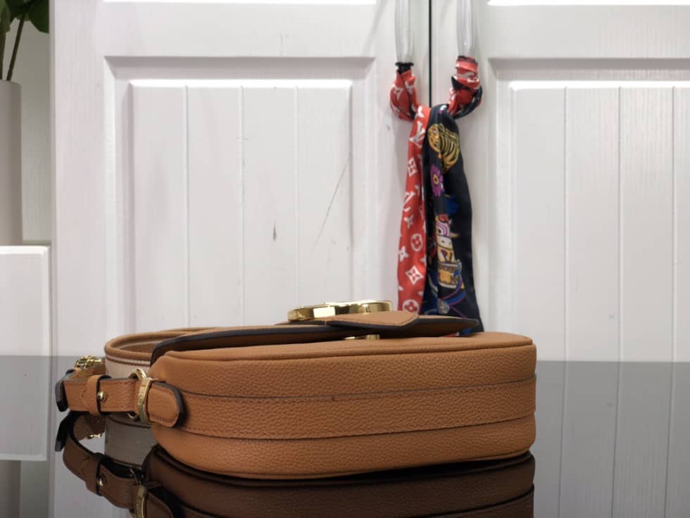 Louis Vuitton Pont 9 Soft Leather PM Orange M58727 Replica Crossbody Bag