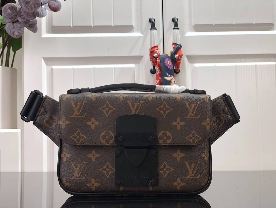 Louis Vuitton S Lock Replica Sling Bag Brown M45807