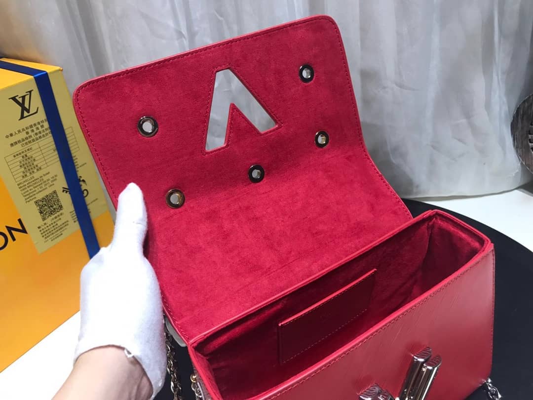 Louis Vuitton Epi Leather Twist MM Replica Bag Red