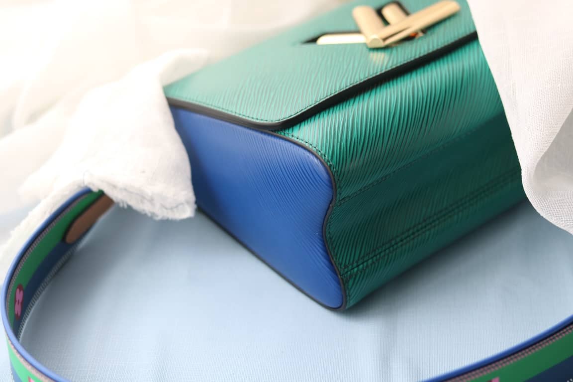 Louis Vuitton Textured Epi Leather Twist Series Bag Green