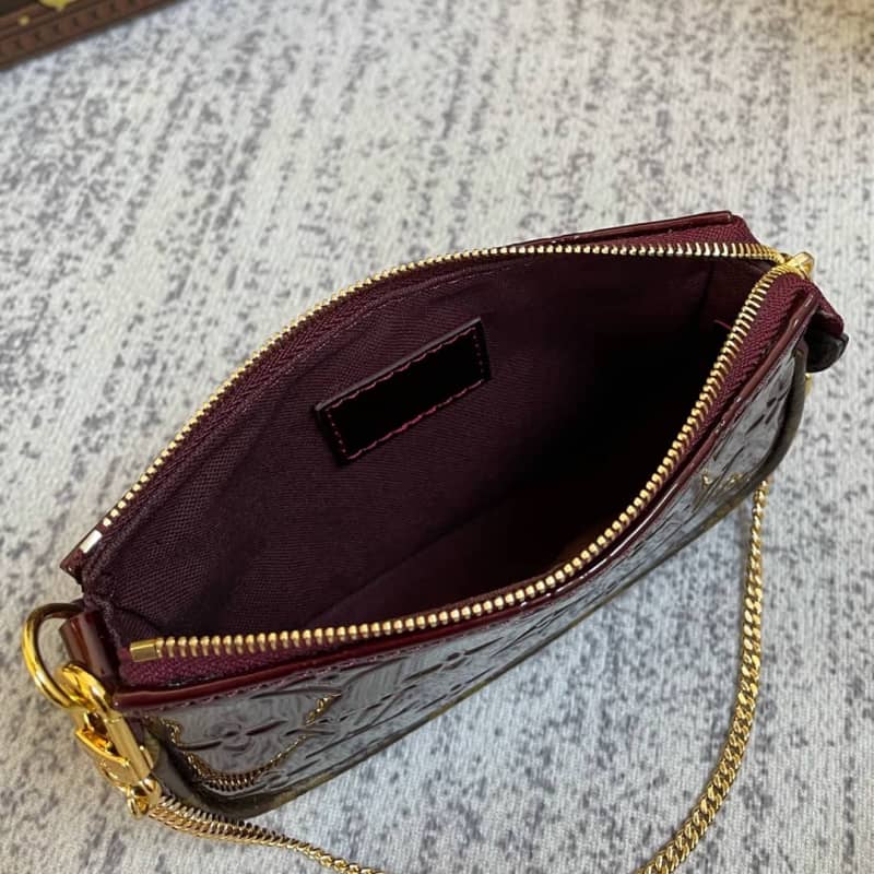 Louis Vuitton Pochette Dupe  Monogram Vernis Accessories Pouch Purple M58009