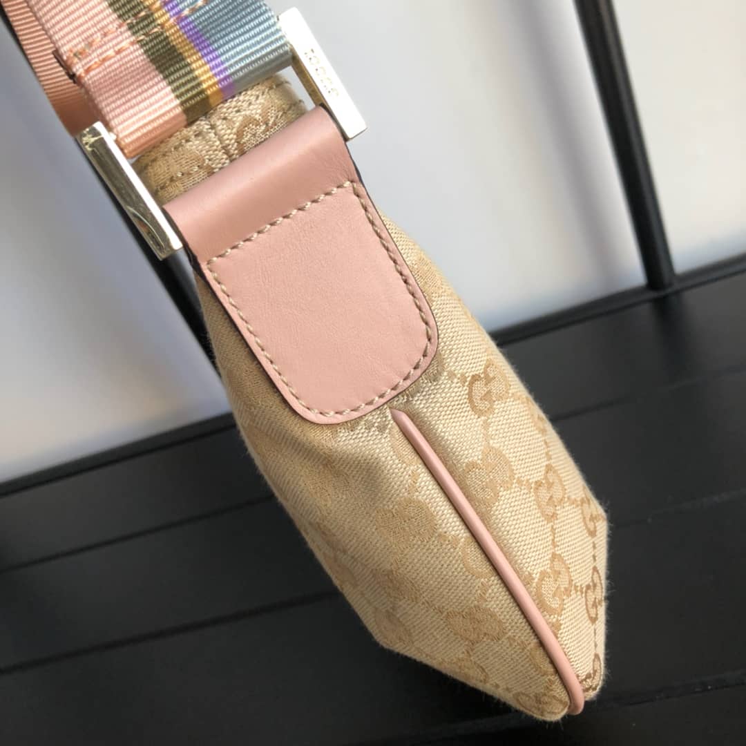 Gucci GG Canvas Shoulder Bag Replica Beige 189749