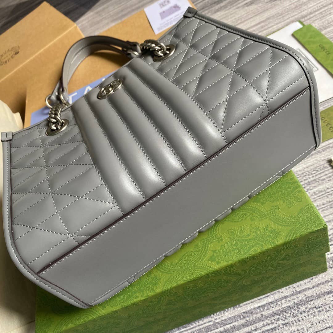Gucci GG Marmont Small Tote Bag Replica Gray 681483