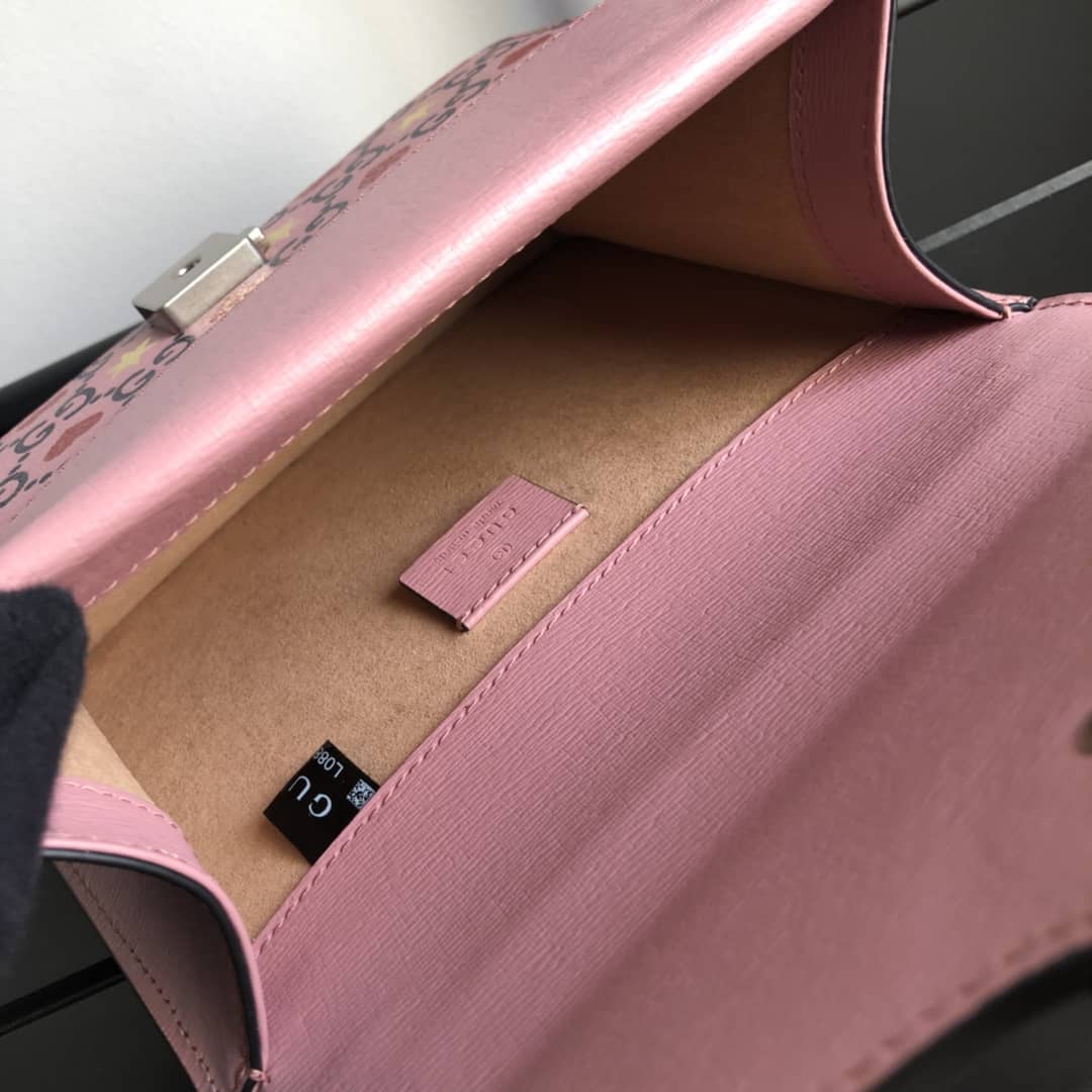 Gucci Dionysus Dupe GG Supreme Dionysus 2way Mini Chain Shoulder Bag  Pink 421970