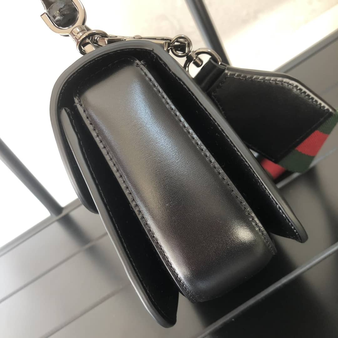 Gucci Bamboo 1947 Small Top Handle Bag 675797 Black Replica