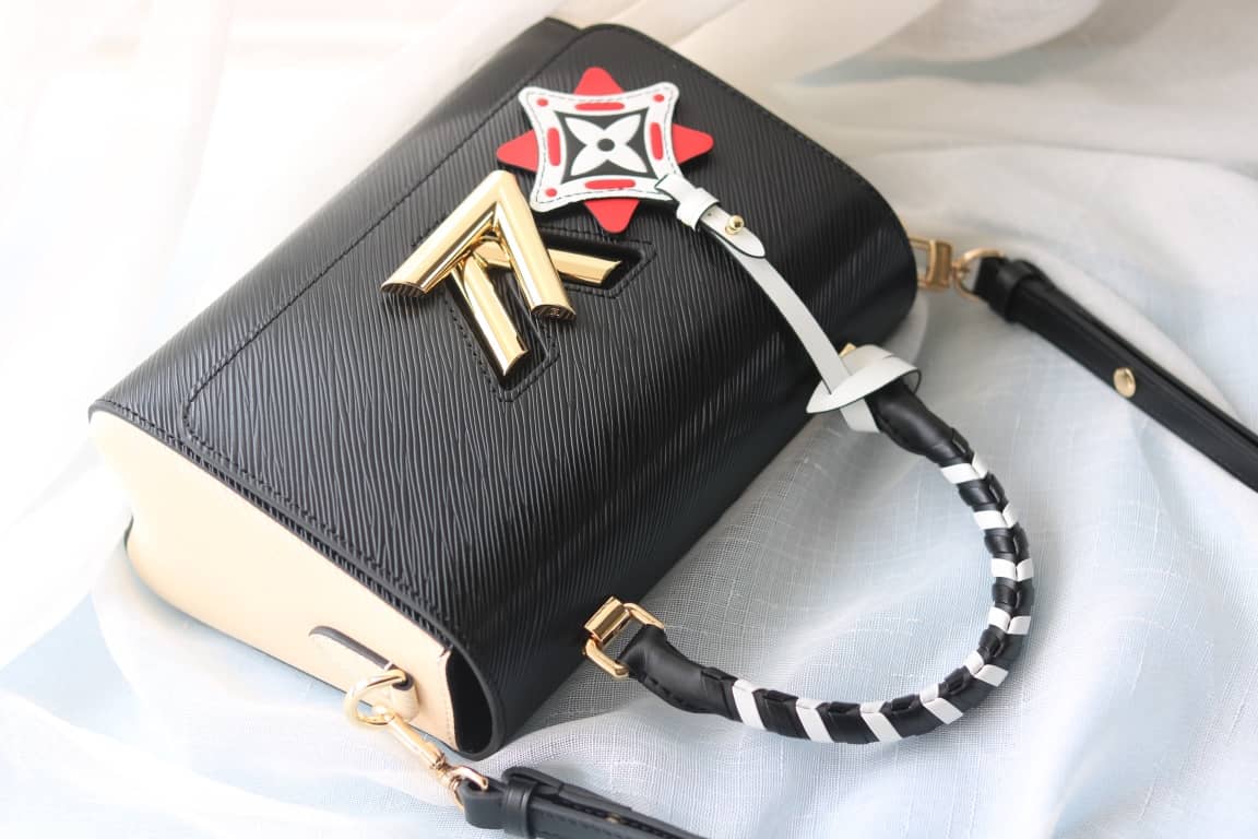 Louis Vuitton Textured Epi Leather Twist Series Bag Black