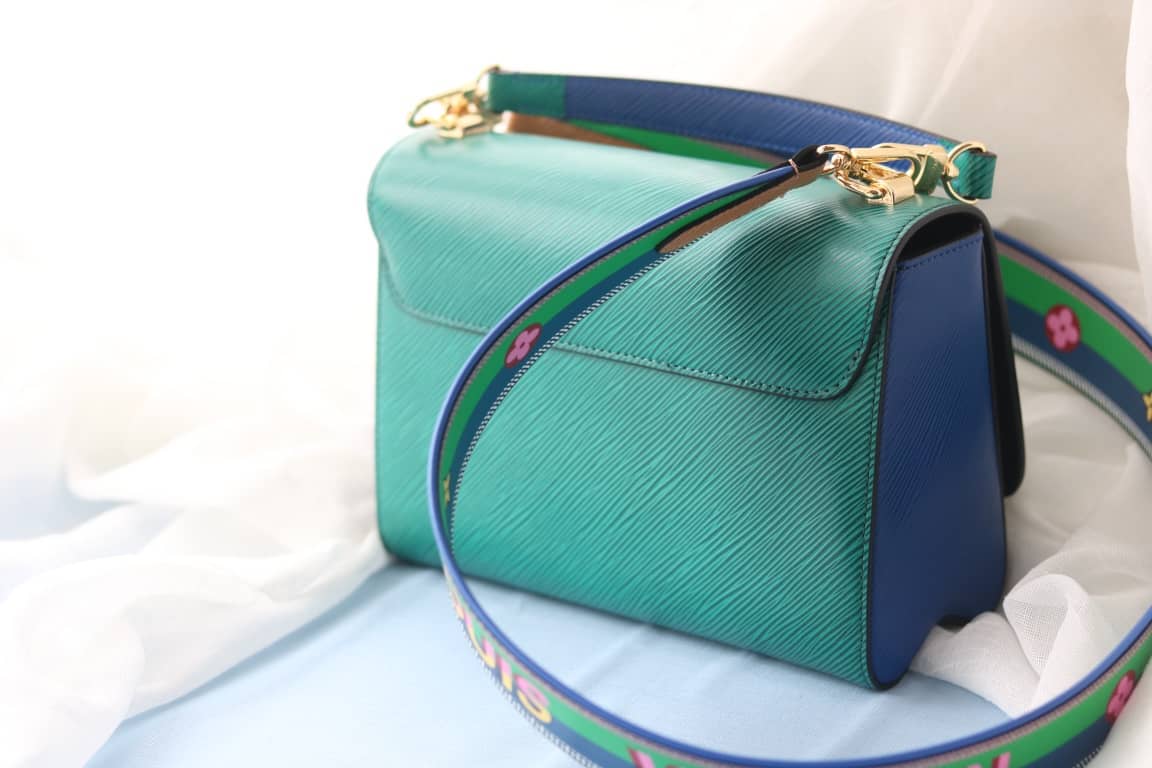 Louis Vuitton Textured Epi Leather Twist Series Bag Green