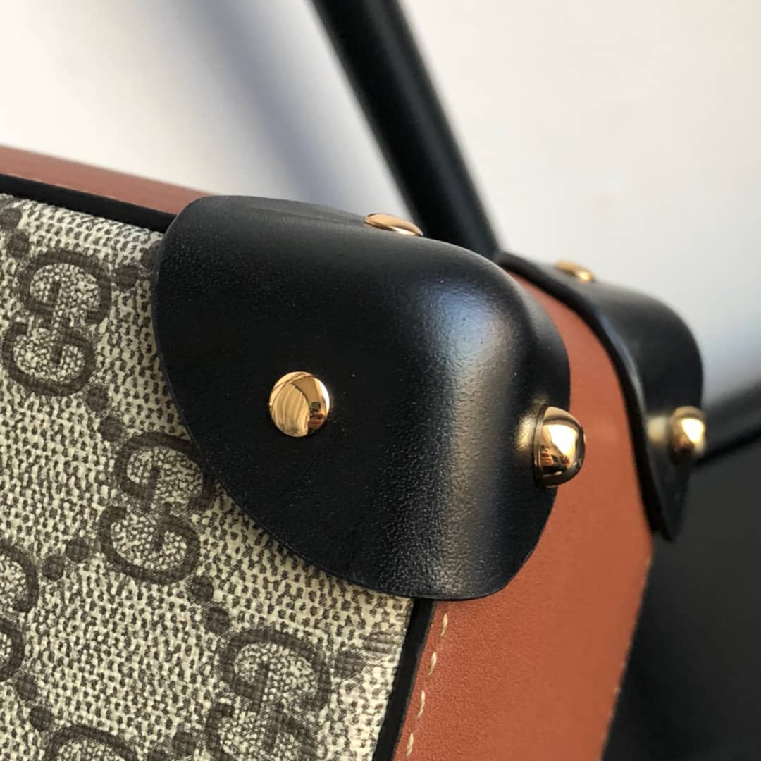 Gucci Padlock GG Small Bamboo Shoulder Bag Replica Brown 603221