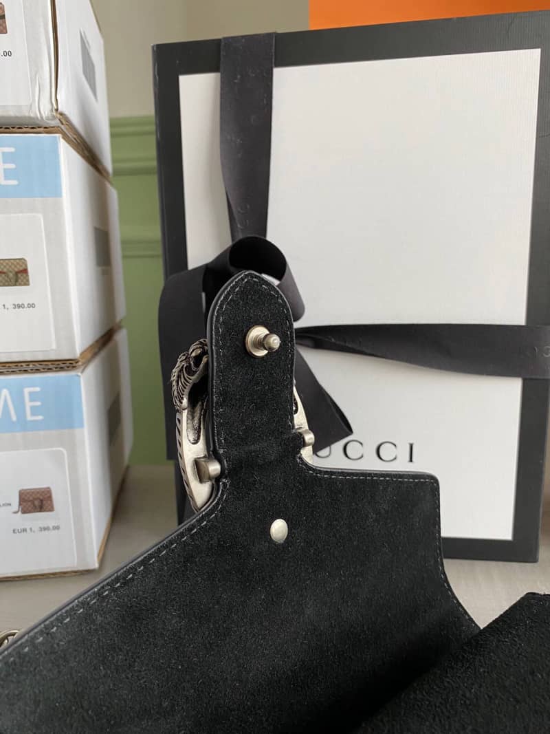 Gucci GG Supreme Dionysus 2way Mini Chain Shoulder Bag Replica Black 421970