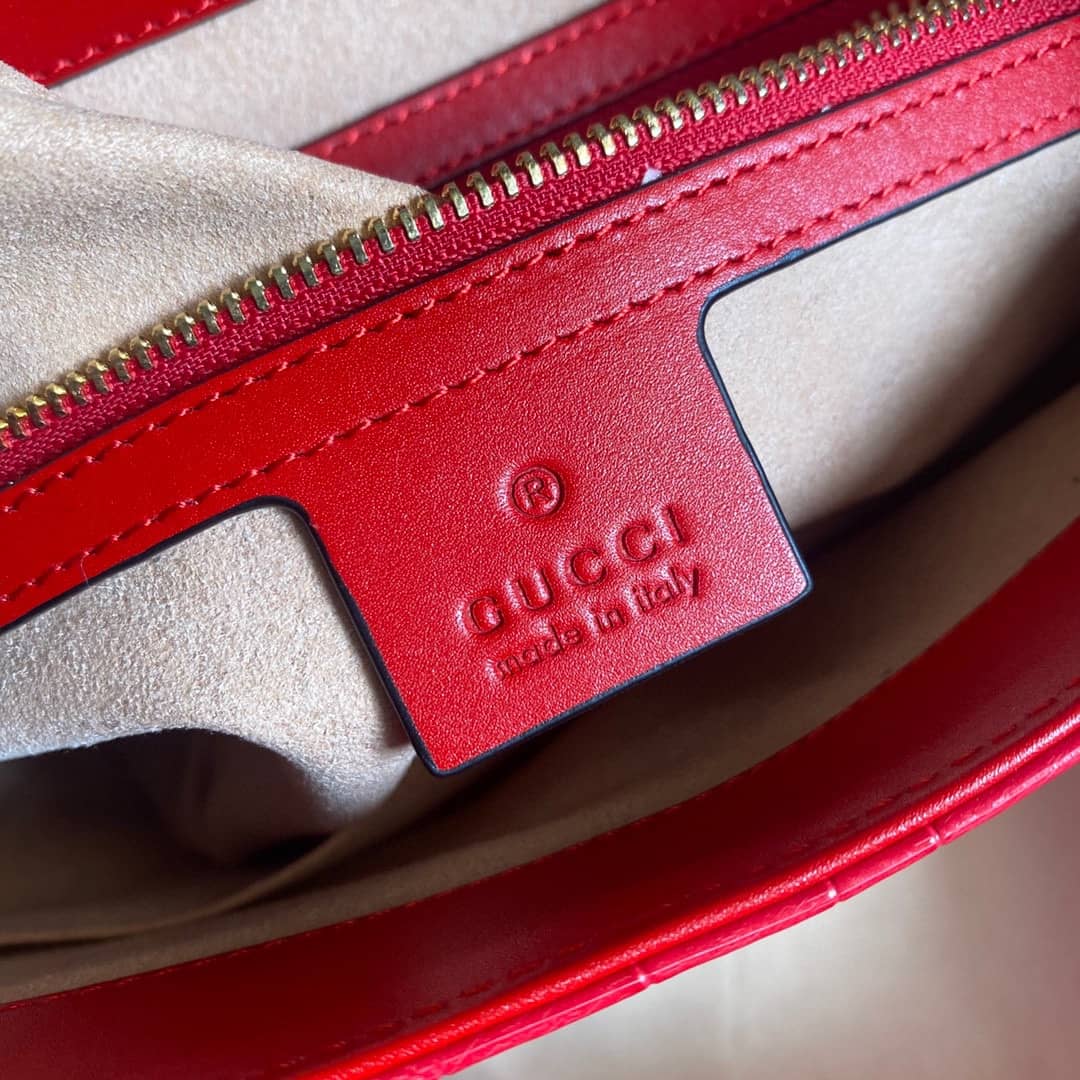 Gucci GG Jackie 1961 Small Hobo Shoulder Bag Replica Red 636709