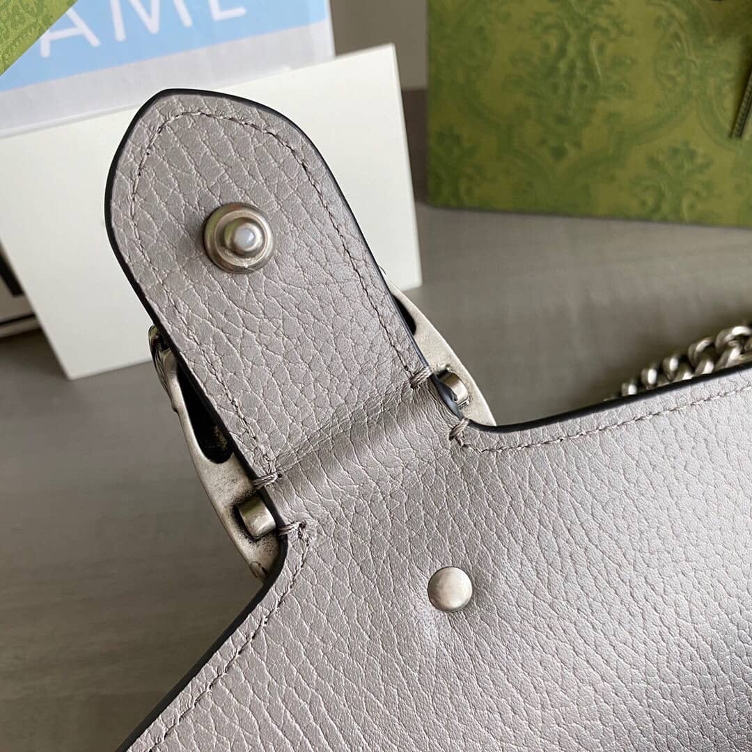 Gucci Dionysus Dupe GG Supreme Dionysus 2way Mini Chain Shoulder Bag Replica Gray 421970