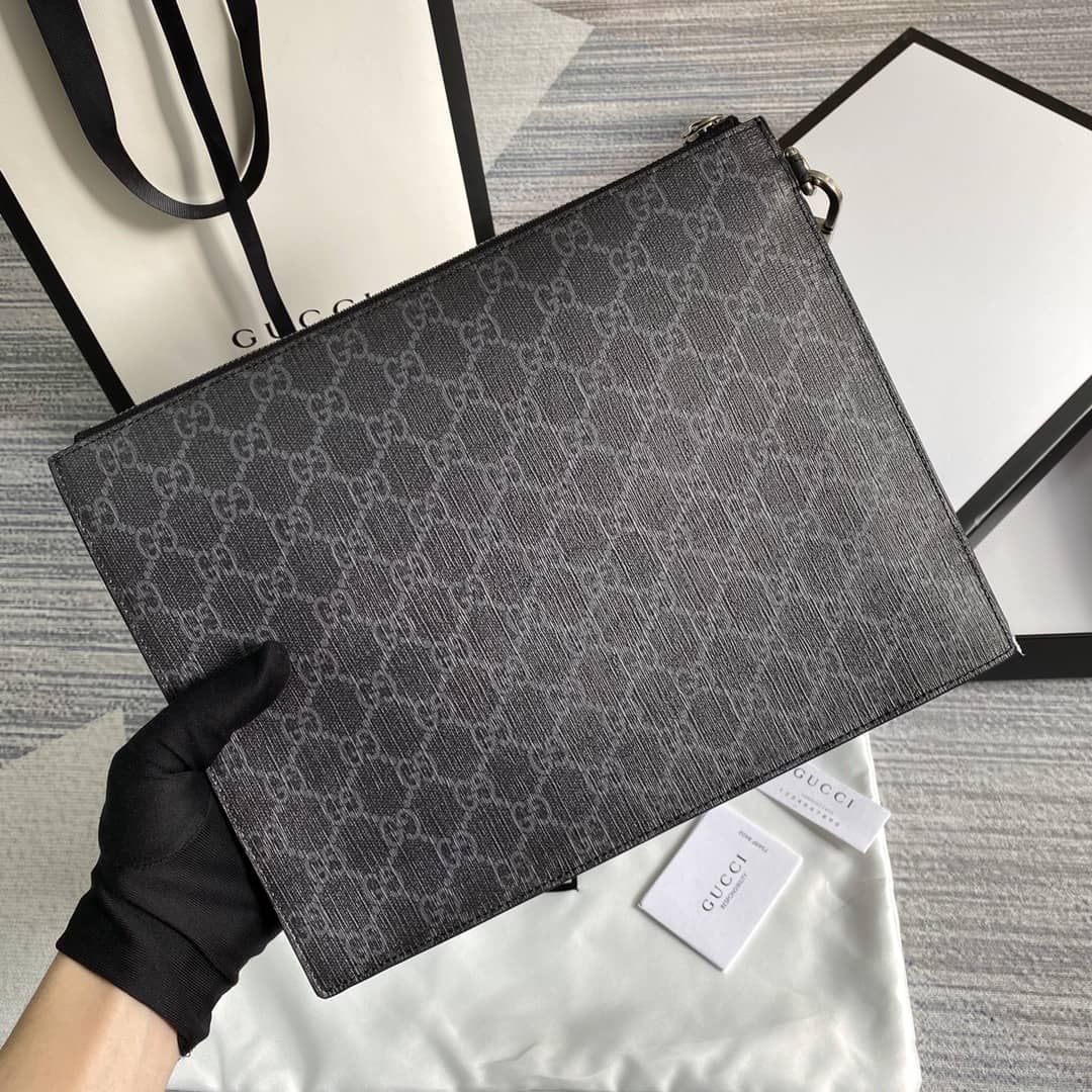 Gucci Animarie Wolf GG Supreme Clutch Replica 547084