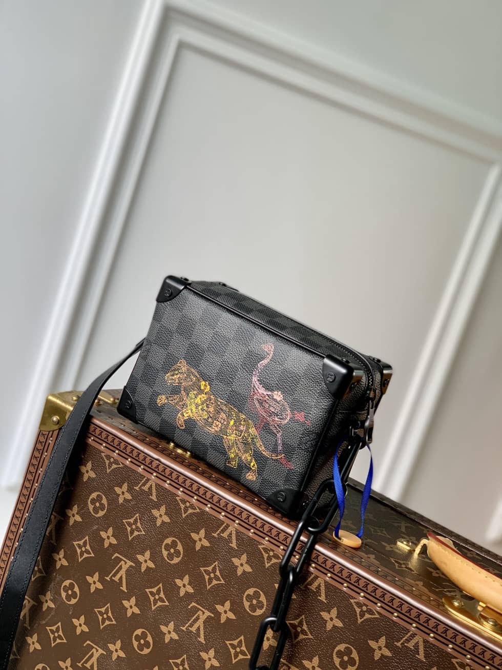 Louis Vuitton Mini Soft Trunk Black N45278 Replica Shoulder Bag
