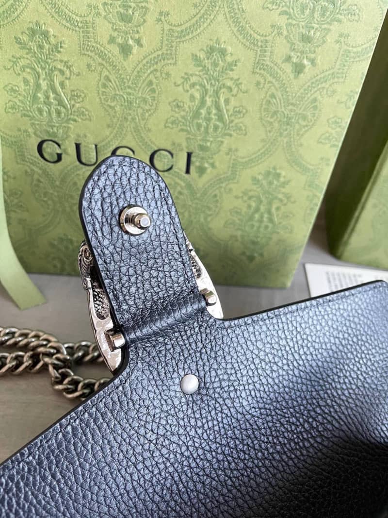 Gucci GG Dionysus Small Shoulder Bag Replica Black 499623