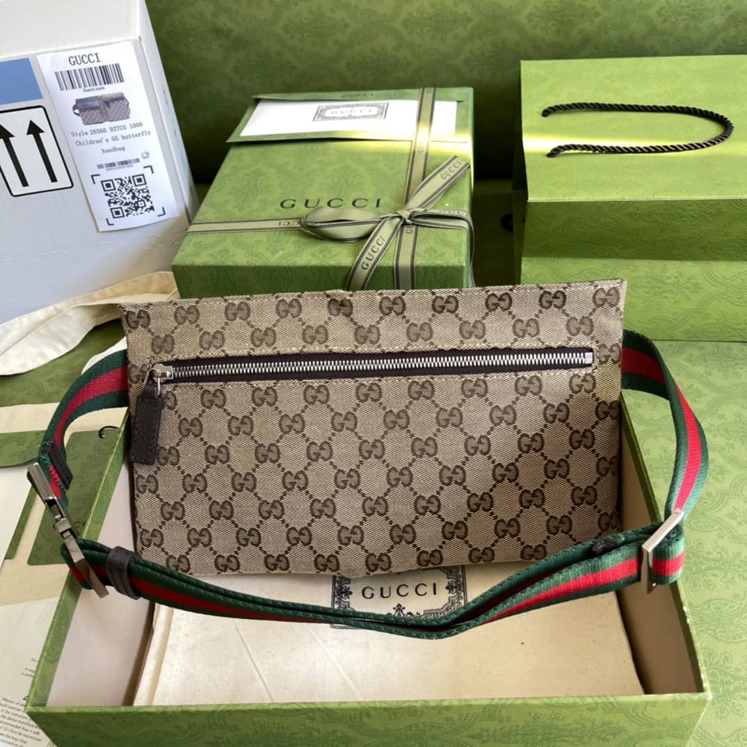Gucci GG Canvas Waist Crossbody Belt Bag Replica 28566