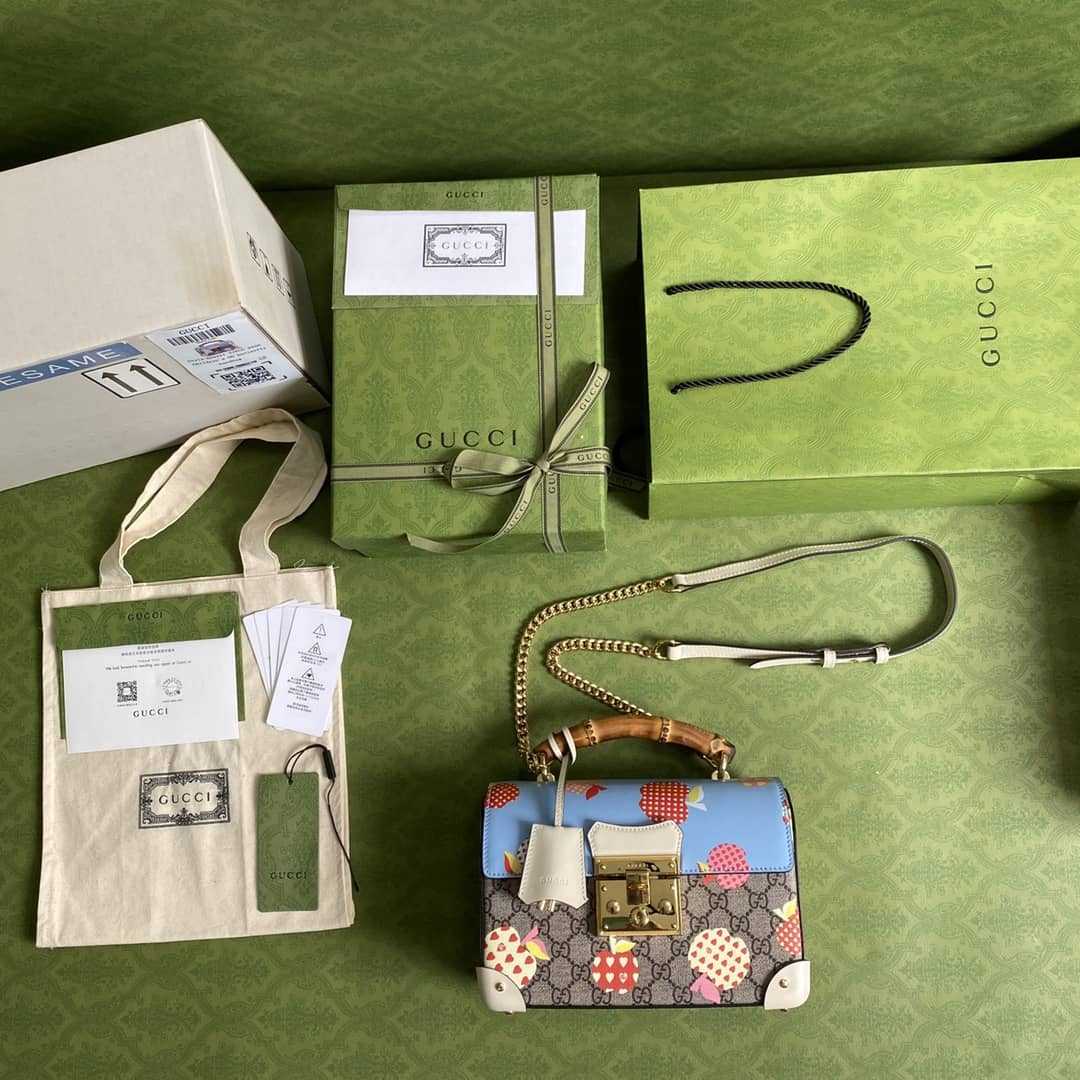 Gucci Padlock Small Bamboo Shoulder Bag Replica 603221