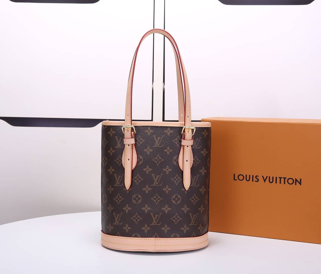 Louis Vuitton Monogram Bucket Petit Replica Shoulder Bag M42238