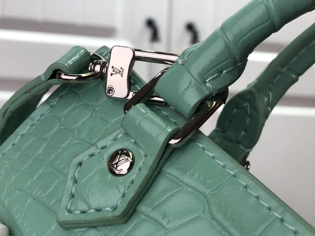 Louis Vuitton Petit Sac Plat Flat Shoulder Bag Replica Green M80169