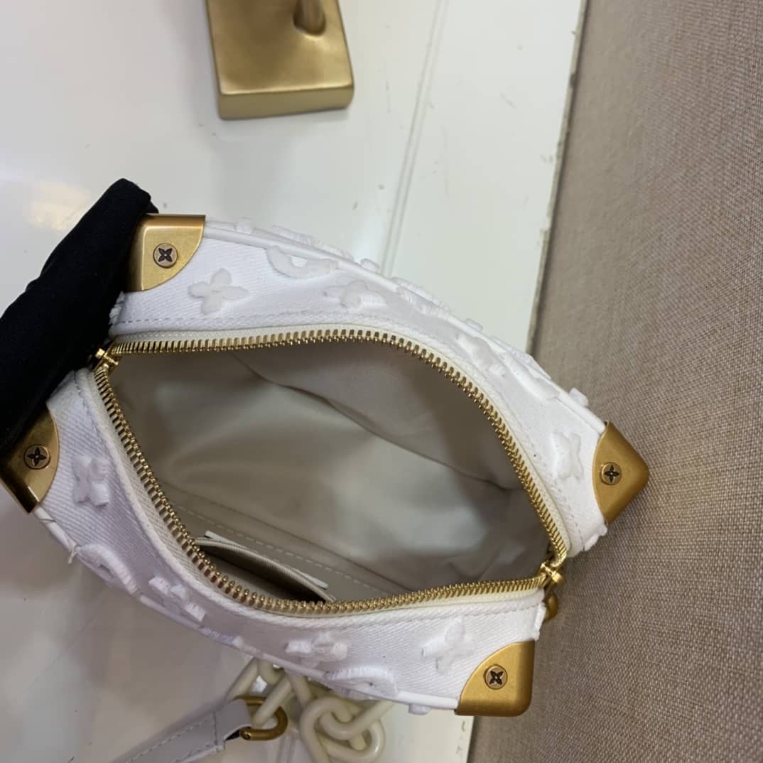 Louis Vuitton Mini Soft Trunk Monogram Canvas Replica Bag White M68970