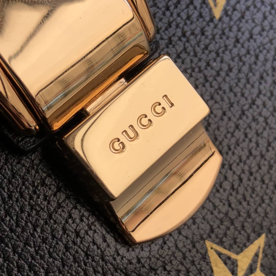 Gucci GG Sylvie Mini Shoulder Bag Replica Black 470270