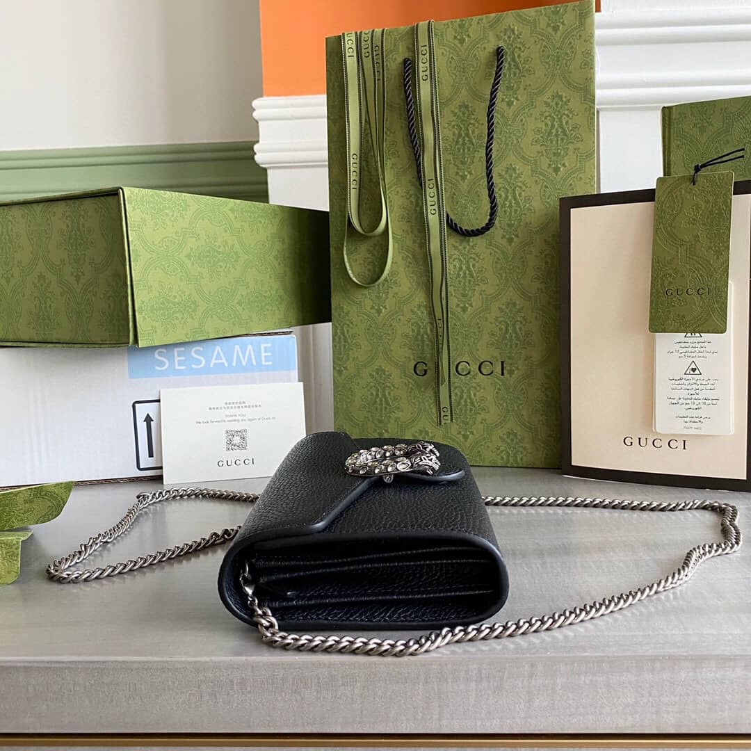Gucci Dionysus Chain Wallet Shoulder Bag Replica Black 401231