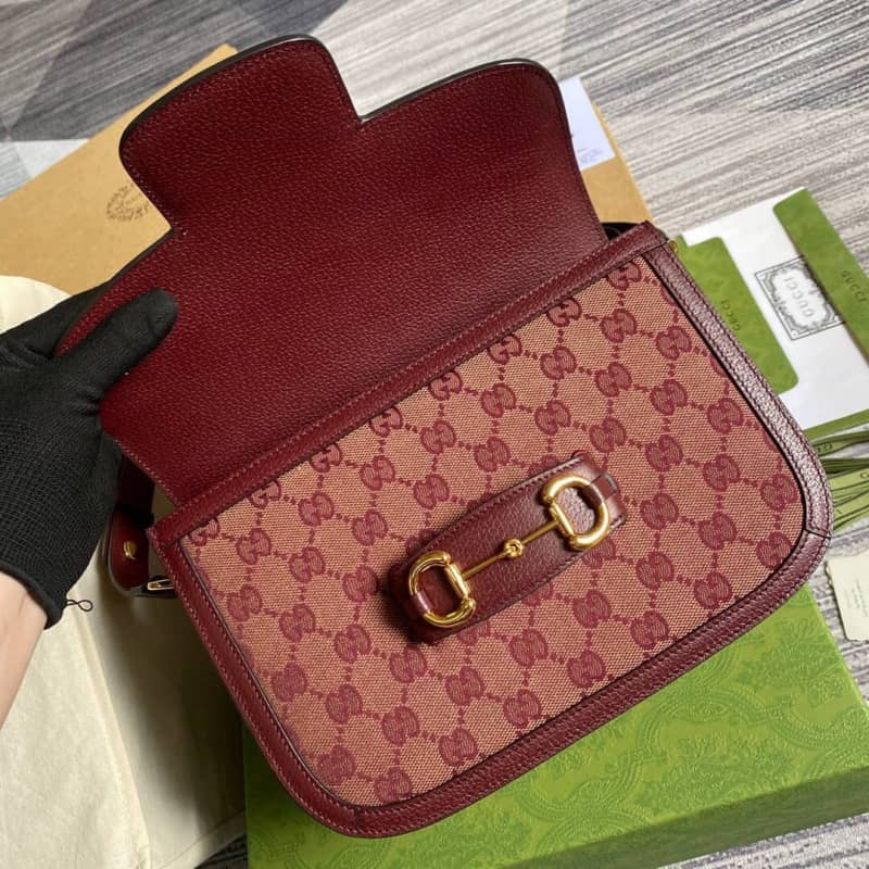Gucci Horsebit 1955 Shoulder Bag Replica Red 602204