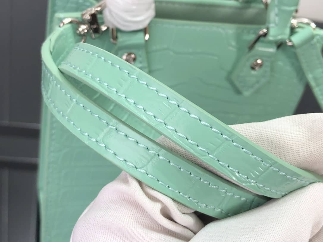 Louis Vuitton Petit Sac Plat Flat Shoulder Bag Replica Green M80169