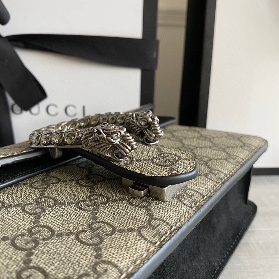 Gucci GG Dionysus Small Shoulder Bag Replica Black 499623