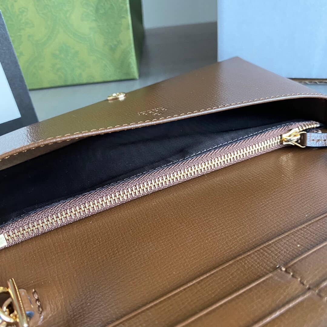 Gucci GG Supreme Horsebit 1955 Chain Wallet Replica 621892
