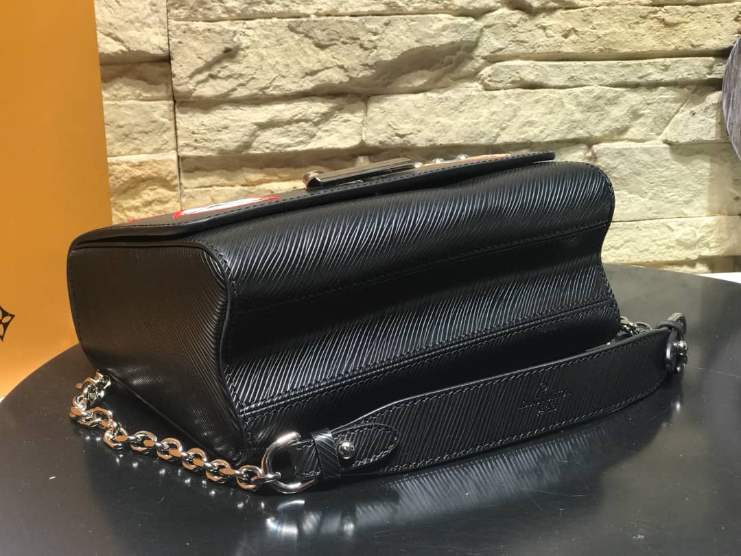 Louis Vuitton Twist MM Bag Black M50296 Replica