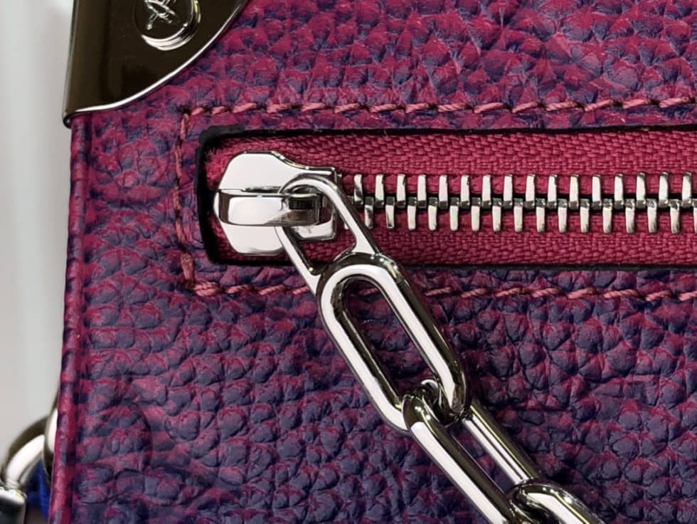 Louis Vuitton Mini Soft Trunk Taurillon Blue/Pink M81219 Replica Shoulder Bag