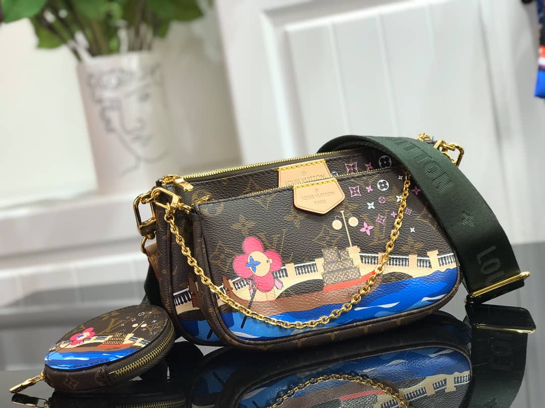 Louis Vuitton Monogram Canvas Multi Pochette Replica Brown M44823