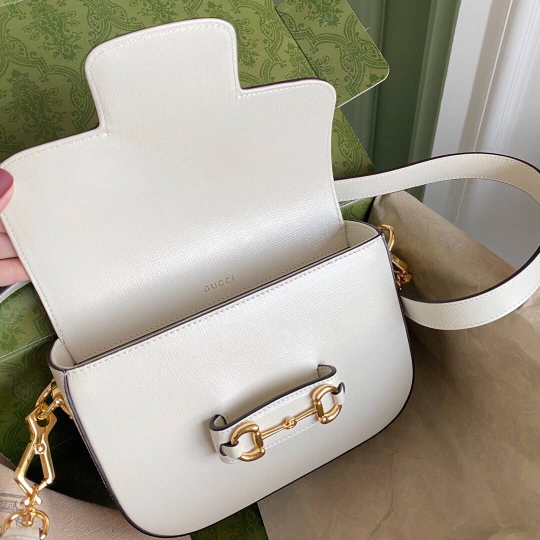 Gucci Horsebit 1955 Mini Bag Replica White 658574