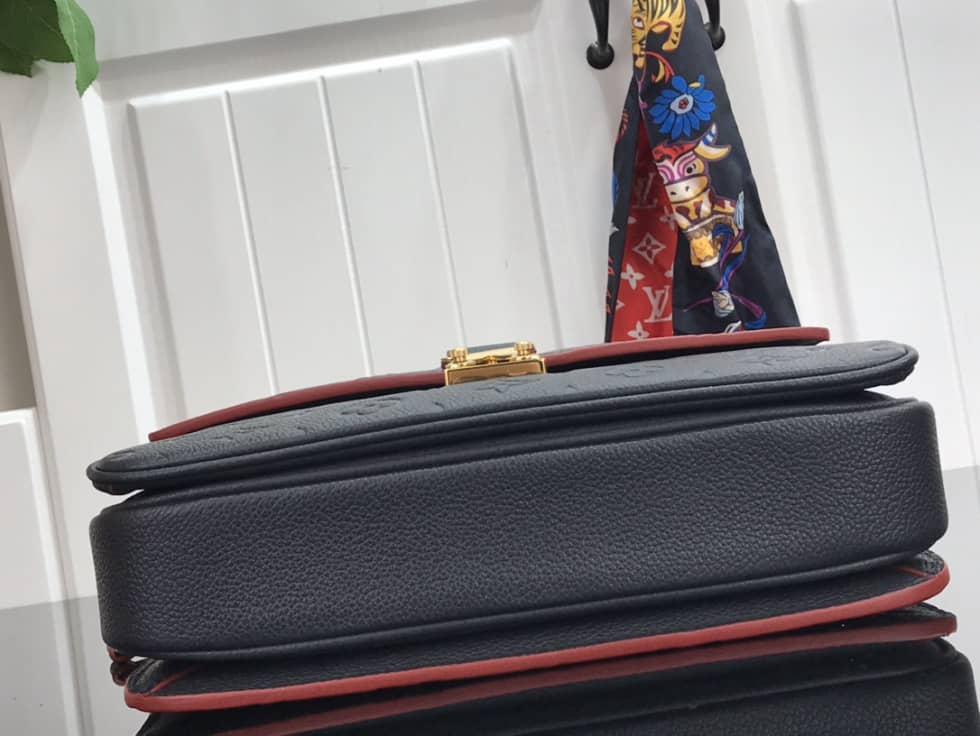 Louis Vuitton Pochette Metis Marine Leather Black M44071 Replica Shoulder Bag