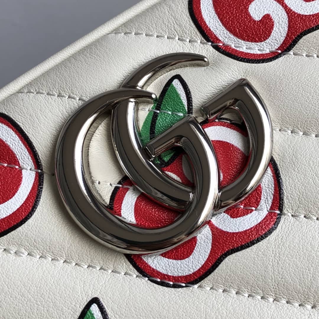 Gucci Handbag Dupes Marmont Small Shoulder Handbag Camera Bag Replica White 447632