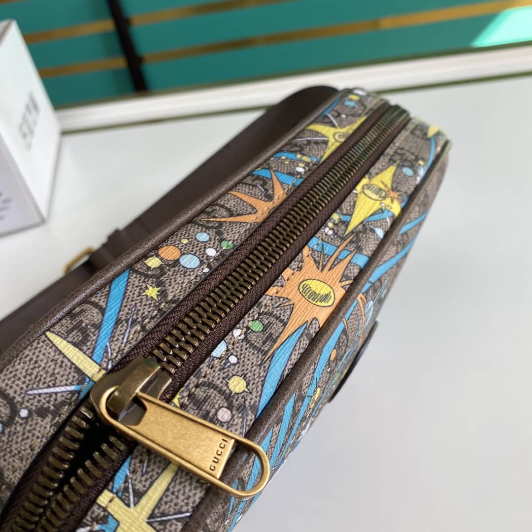 Gucci Disney Supreme GG Canvas Leather Belt Bag Replica 602695