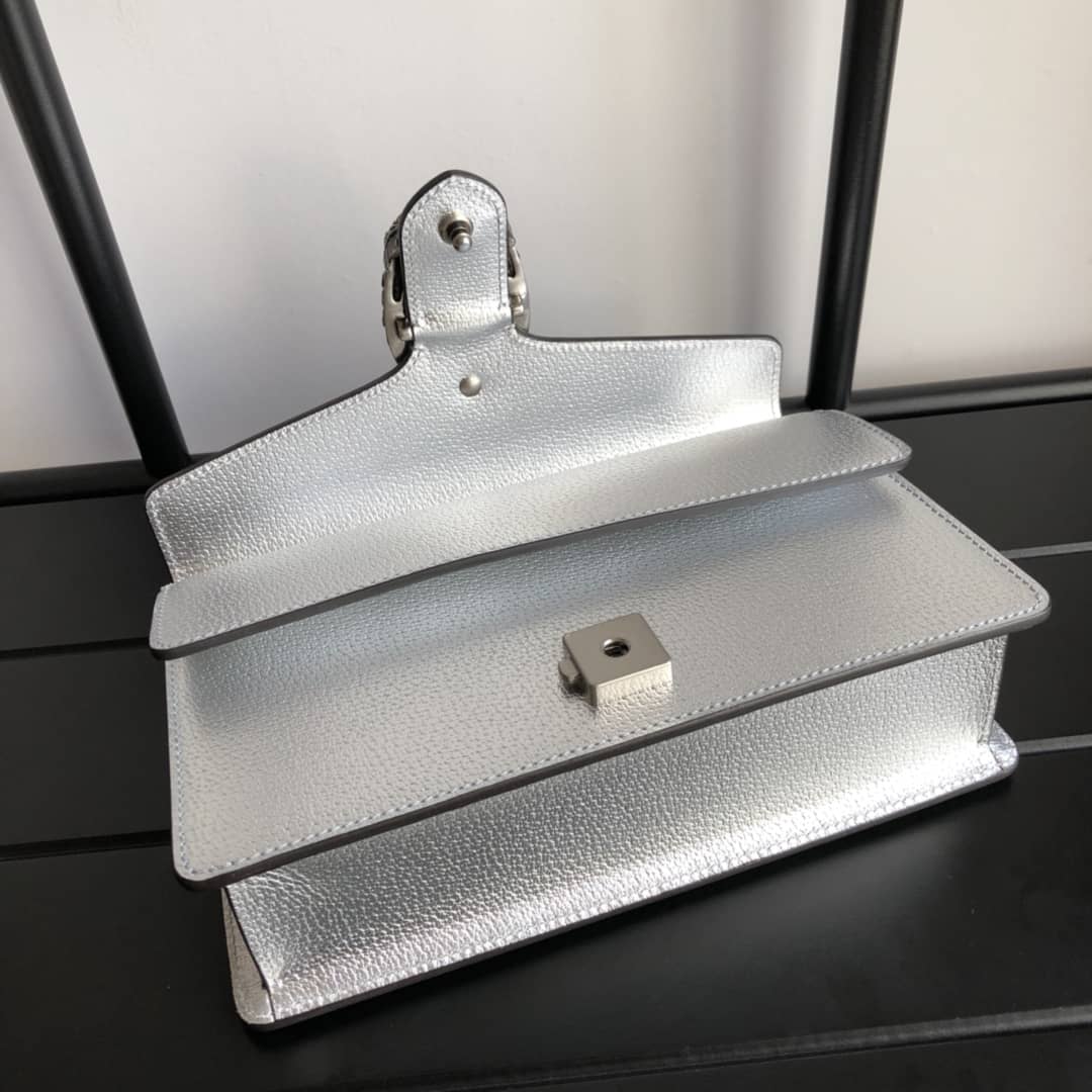 Gucci GG Dionysus Small Shoulder Bag Replica Silver 499623