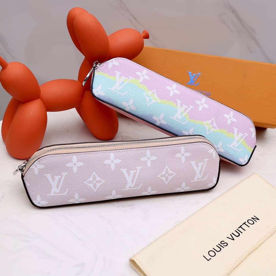 Louis Vuitton Pencil Pouch Elizabeth Monogram Canvas Replica Pink GI0009