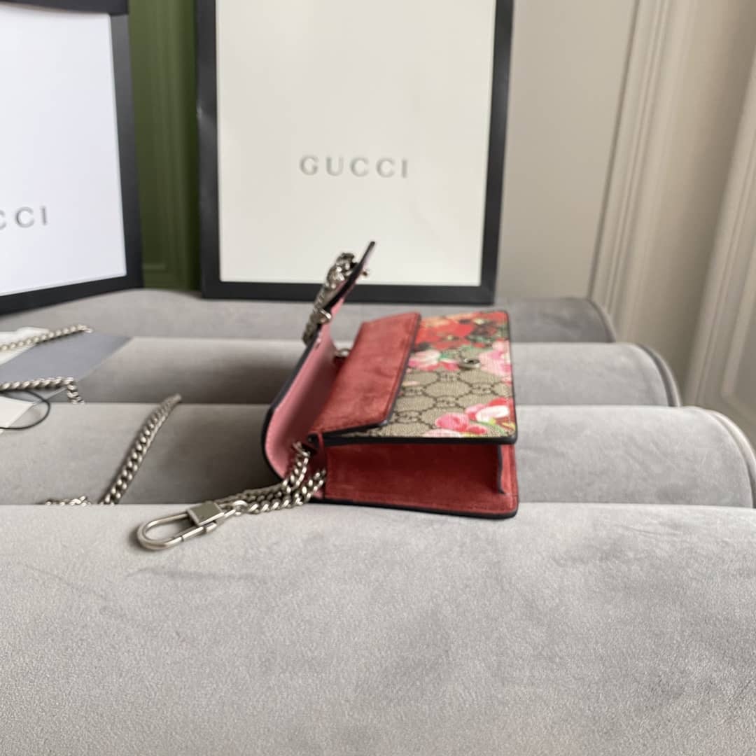 Gucci Dionysus GG Supreme Super Mini Bag Replica Brown Red 476432