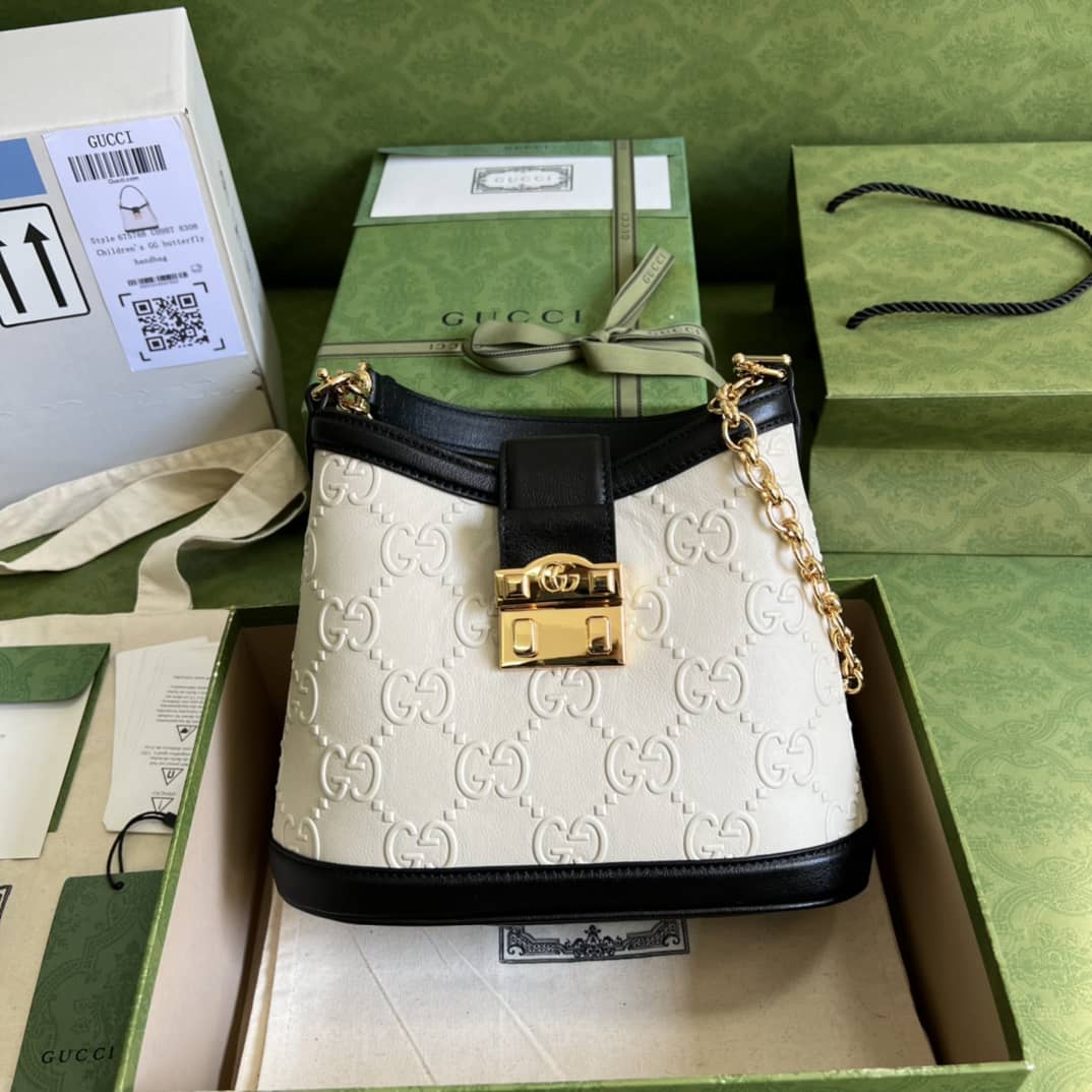 Gucci Small GG White 675788 Replica Shoulder Bag