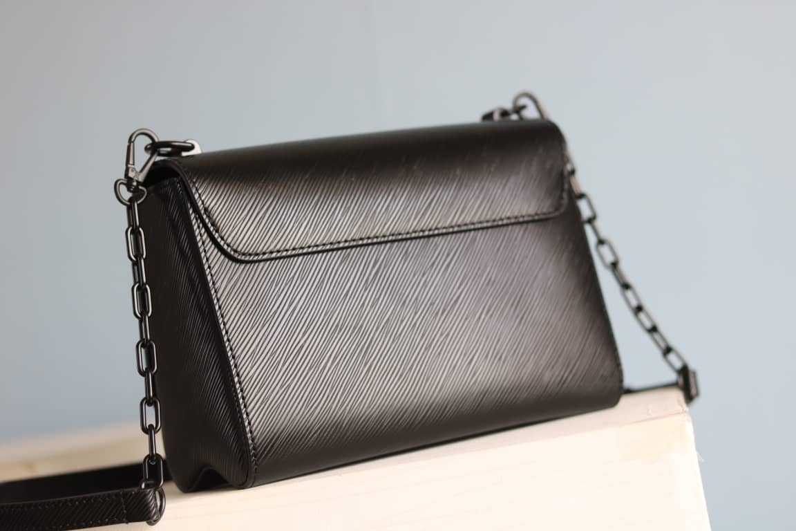 Louis Vuitton Textured Epi Leather Twist Series Bag Black
