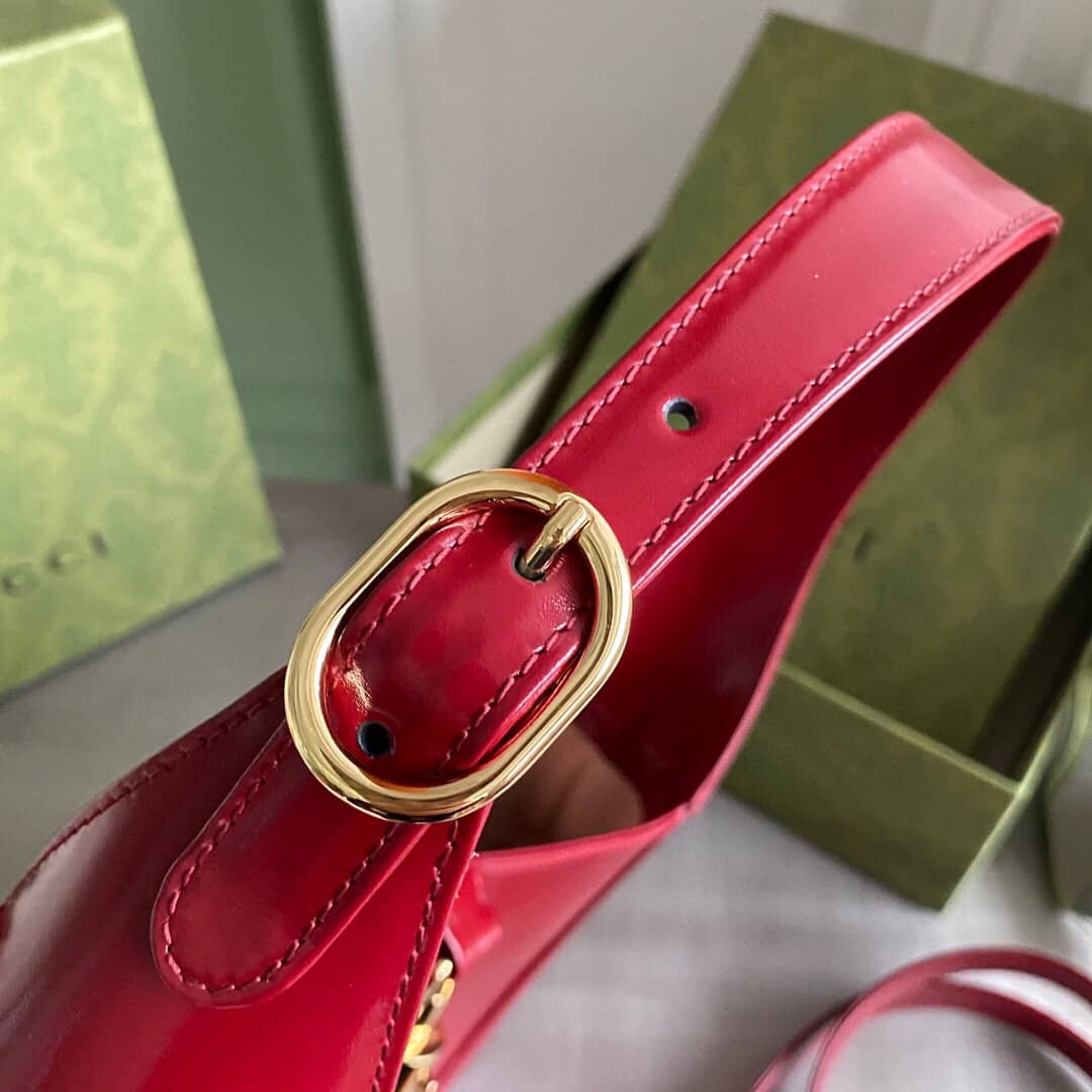 Gucci GG Jackie 1961 Small Hobo Shoulder Bag Replica Red 636709