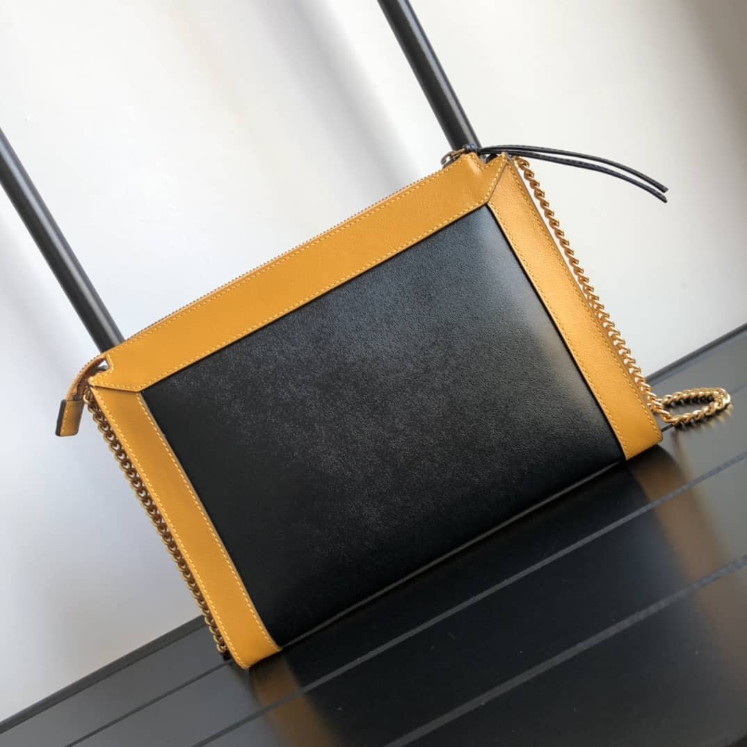 Gucci Small Shoulder Bag With Double G Replica Yellow 648999