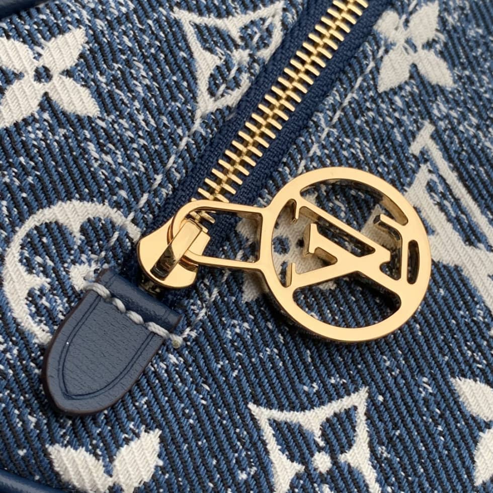 Louis Vuitton Denim Loop Blue/White M81166 Replica Hobo